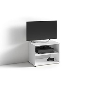 byLIVING Victoria Meuble TV, Matériau en Bois, Blanc, B 60, H 45, T 39 cm