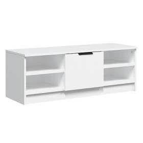 VEEKI Meuble TV, Meuble TV Suspendu, Meuble TV Industriel, Meuble TV Bois, Meuble Chambre, Convient pour Salon ou Chambre, Bl
