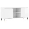 VEEKI Meuble TV, Meuble TV Suspendu, Meuble TV Industriel, Meuble TV Bois, Meuble Chambre, Convient pour Salon ou Chambre, Bl