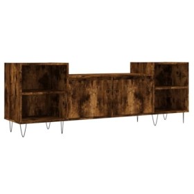 Générique Meuble TV Chêne fumé 160x35x55 cm Bois dingénierie,30 KG,831345, Meubles, Meubles TV