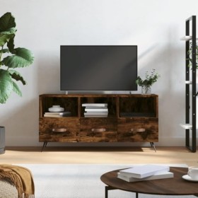 VEEKI Meuble TV, Meuble TV Suspendu, Meuble TV Industriel, Meuble TV Bois, Meuble Chambre, Convient pour Salon ou Chambre, ch