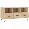 VEEKI Meuble TV, Meuble TV Suspendu, Meuble TV Industriel, Meuble TV Bois, Meuble Chambre, Convient pour Salon ou Chambre, ch