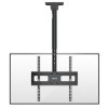 BONTEC Support TV inclinable et pivotant, 6 positions de réglage en hauteur pour plafond TV de 26 à 65", jusquà 45 kg, VESA 