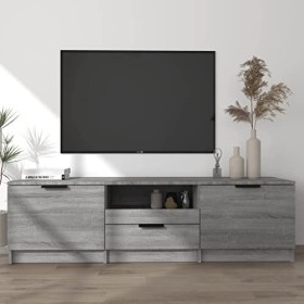 Meuble TV Sonoma gris 140x35x40 cm Bois dingénierie