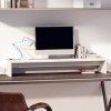 Maxspace TV Meuble, Meuble Tele, Meuble TV Chambre, Meuble TV IindustrielSupport de Moniteur Blanc 100x27x15 cm Bois de pin s