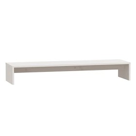 Maxspace TV Meuble, Meuble Tele, Meuble TV Chambre, Meuble TV IindustrielSupport de Moniteur Blanc 100x27x15 cm Bois de pin s