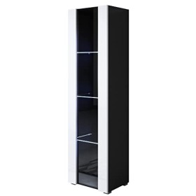 MB Muebles Bonitos | Armoire Vitrine Suspendue Mural de Rangement Luke V1 | Largeur 40 x Hauteur 126 x Profundeur 29 cm | Meu