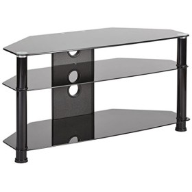 MMT Db1000&nbsp;Noir Meuble TV dangle en verre