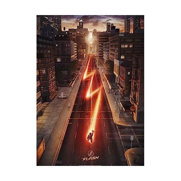 Displate - Poster en Métal - Montage Facile sans Perçage - DC Comics - Flash TV Series - Flash TV Series Official Artwork - G